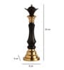 Victoris Gold Black Set of  King and Queen Chess