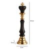 Victoris Gold Black Set of  King and Queen Chess