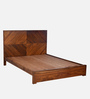 Victory Queen Size Bed in Teak Finish