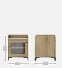 Vida Bedside Table in Santana Oak Finish