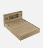 Vida King Size Bed in Santana Oak Finish with Lifton and Hydraulic Storage