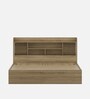 Vida King Size Bed in Santana Oak Finish with Lifton and Hydraulic Storage