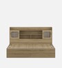 Vida Queen Size Bed in Santana Oak Finish with Box Storage Vida Queen Size Bed in Santana Oak Finish with Box Storage