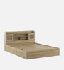 Vida Queen Size Bed in Santana Oak Finish with Box Storage