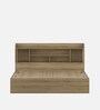 Vida Queen Size Bed in Santana Oak Finish with Box Storage Vida Queen Size Bed in Santana Oak Finish with Box Storage
