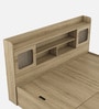 Vida Queen Size Bed in Santana Oak Finish with Box Storage