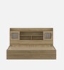 Vida Queen Size Bed in Santana Oak Finish with Hydraulic Storage