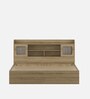 Vida Queen Size Bed in Santana Oak Finish with Hydraulic Storage