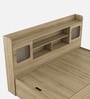 Vida Queen Size Bed in Santana Oak Finish with Hydraulic Storage
