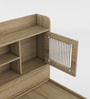 Vida Queen Size Bed in Santana Oak Finish with Hydraulic Storage