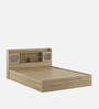 Vida Queen Size Bed in Santana Oak Finish with Hydraulic Storage
