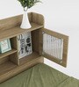 Vida Queen Size Bed in Santana Oak Finish with Hydraulic Storage