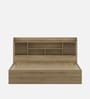 Vida Queen Size Bed in Santana Oak Finish with Hydraulic Storage