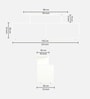 Vidal TV Console In Frosty White Finish For Up To 55"