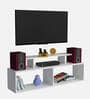 Vidal TV Console In Frosty White Finish For Up To 55"