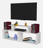Vidal TV Console In Frosty White Finish For Up To 55"