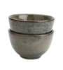 Vidhumra Studio Pottery 300ml Grey & Gold Ceramic (Set of 2) Dinner Bowl