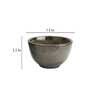Vidhumra Studio Pottery 300ml Grey & Gold Ceramic (Set of 2) Dinner Bowl