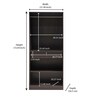 Vienna 2 Door Wardrobe in Wenge Finish Vienna 2 Door Wardrobe in Wenge Finish