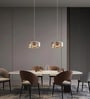 Vienna Amber Glass 3C LED Pendant Light