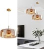 Vienna Amber Glass 3C LED Pendant Light