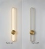 Vienna Aura Gold Linear LED 24 Inch Wall Sconce