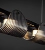 Vienna Cascade Black Glass 5-Light LED Pendant Lamp 25W
