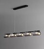 Vienna Cascade Black Glass 5-Light LED Pendant Lamp 25W