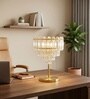 Vienna Crystal Halo Gold Table Lamp for Living Room & Bedroom