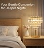 Vienna Crystal Halo Gold Table Lamp for Living Room & Bedroom