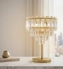 Vienna Crystal Halo Gold Table Lamp for Living Room & Bedroom