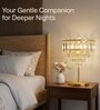 Vienna Crystal Halo Gold Table Lamp for Living Room & Bedroom
