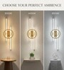 Vienna Glow 3C LED Gold Metal Profile Wall Sconce