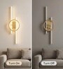 Vienna Glow 3C LED Gold Metal Profile Wall Sconce