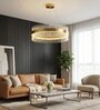 Vienna Halo Gold Crystal LED Chandelier for Living Room