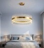 Vienna Halo Gold Crystal LED Chandelier for Living Room