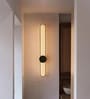 Vienna Halo Linear 3C LED 24 Inch Wall Sconce Black Metal Profile