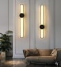 Vienna Halo Linear 3C LED 24 Inch Wall Sconce Black Metal Profile