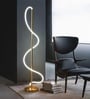 Vienna Helix LED Novelty Floor Lamp Gold Finish