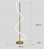 Vienna Helix LED Novelty Floor Lamp Gold Finish
