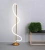 Vienna Helix LED Novelty Floor Lamp Gold Finish