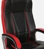 Vienna High Back Leatherette Executive Chair in Black & Red Colour