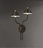 Vienna Noir Dual Arc 3C LED Wallchiere Sconce