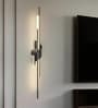 Vienna Noir Linear Tube LED Black 25 Inch Wall Sconce for Living Room