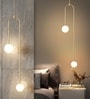 Vienna Orb Gold Pendant Light with Frosted Glass Globes