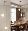 Vienna Orb Gold Pendant Light with Frosted Glass Globes