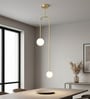 Vienna Orb Gold Pendant Light with Frosted Glass Globes