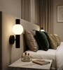 Vienna Orb Matte Black LED Wall Sconce Light