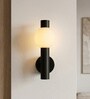Vienna Orb Matte Black LED Wall Sconce Light