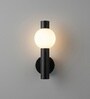 Vienna Orb Matte Black LED Wall Sconce Light